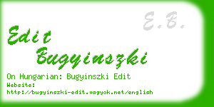 edit bugyinszki business card